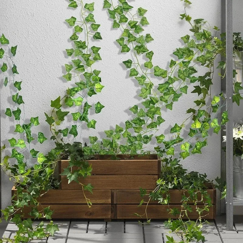 Artificial Green Ivy Leaf Rattan Creeper Leaves Vine Hanging Garland