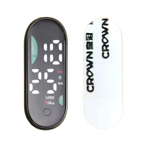 Mini Electric Car Clock LED Movement Touch Waterproof Portable Car