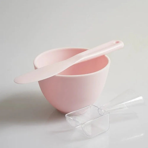 Silicone Face Mask Mixing Bowl Set Facial Skin Care Tools Kit Mask