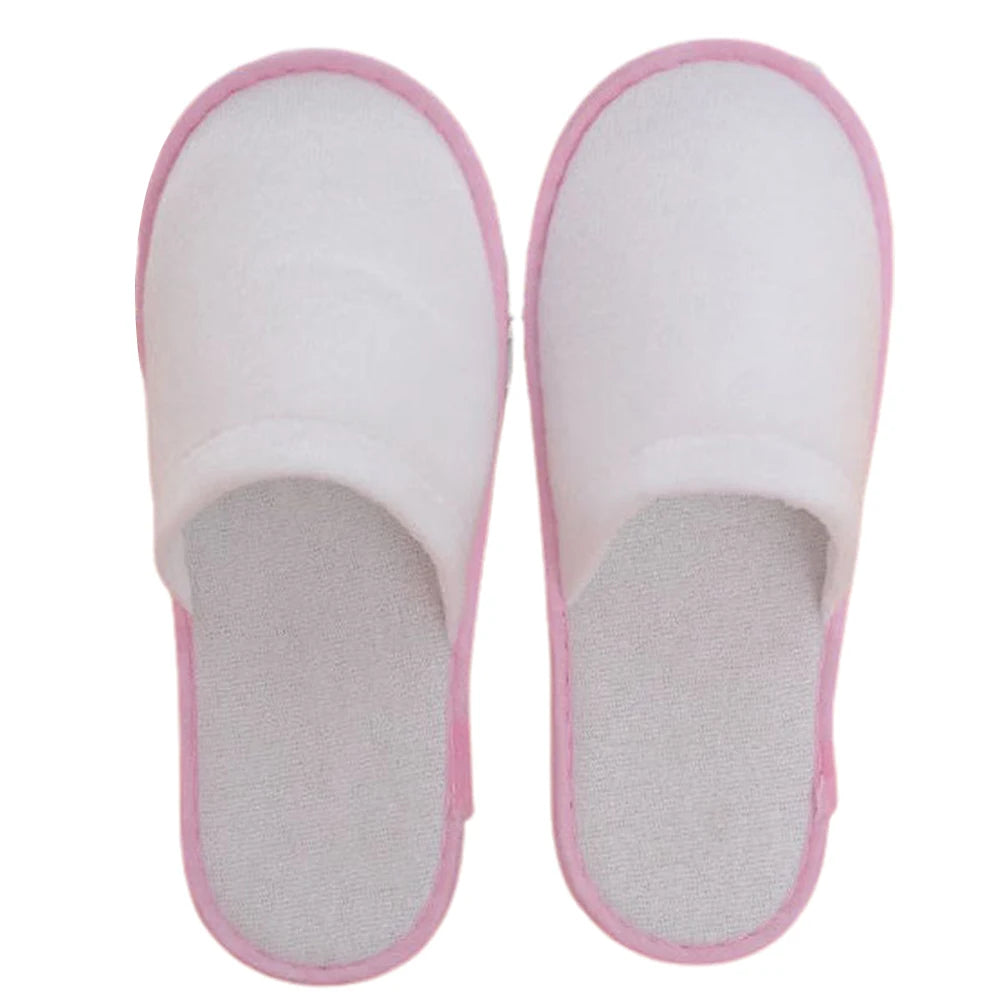 10 Pairs Lot Hotel Slippers Men Womens Top Quality Velvet Travel