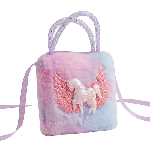 Fashion Sweet Unicorn Handbags For Girls Cute Kid Crossbody Shoulder