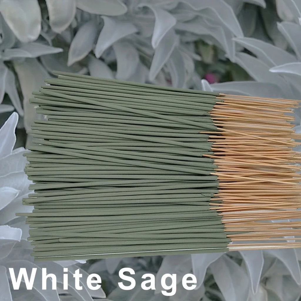 White Sage Incense Sticks, 8.66inch Sticks, Suitable for Yoga