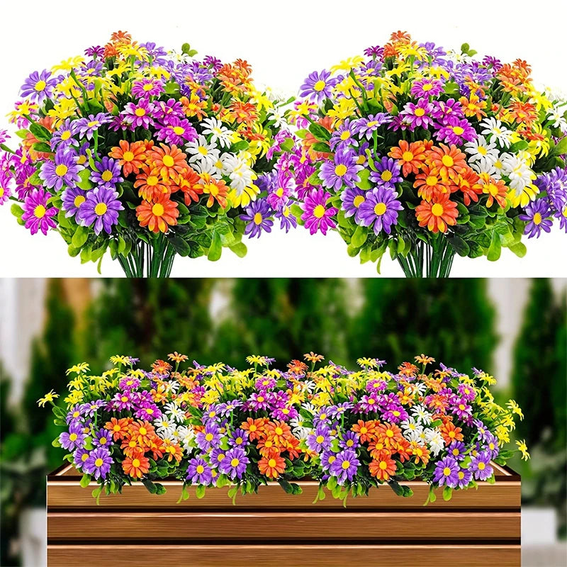 Daisy Artificial Flowers Bouquet 33cm Fake Plants for Home Decor