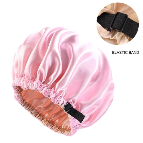 Satin Hair Cap For Sleeping Invisible Flat Imitation Silk Round