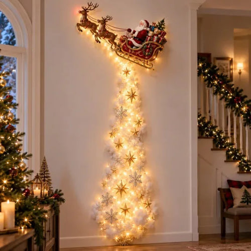 Christmas Magic Trail Wall Light-LED Glowing Christmas Scene Wall