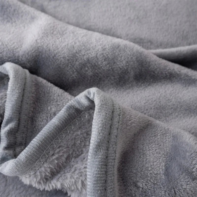 Spring Autumn Flannel Blanket Extra Soft Comfortable Nap Shawl