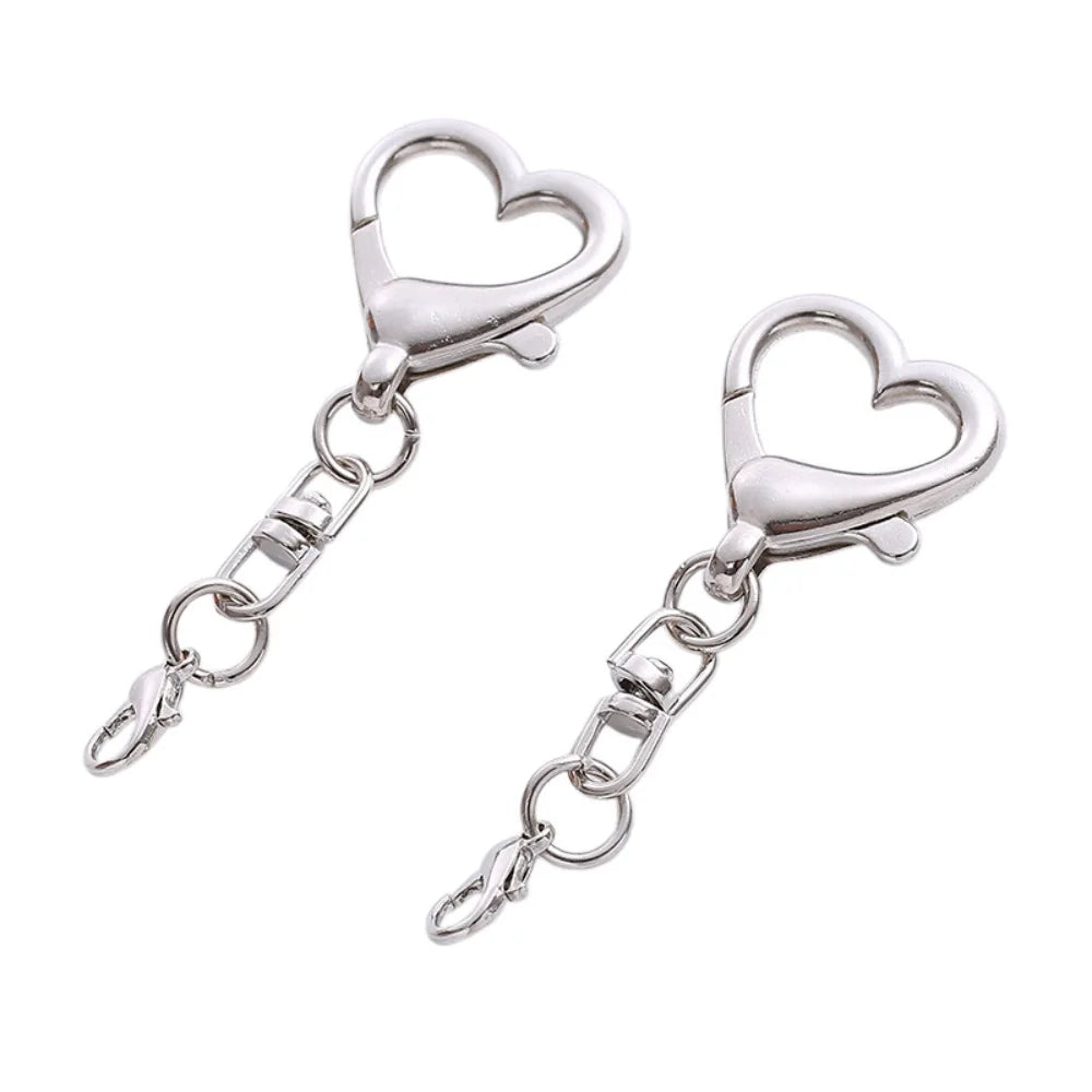 Unique Alloy Heart Keyring Keychain Pendant Heart Shaped