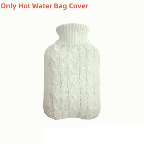 2L Hot Water Bottle Cover Rubber Hot Water Bags Winter Plush Hand