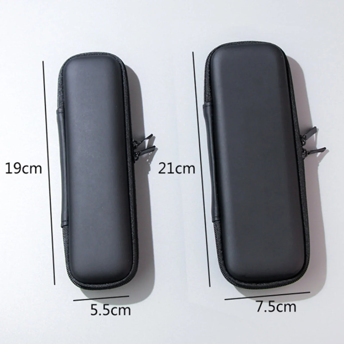 Black Cosmetic Storage Bags Waterproof Double Zipper Makeup Brushes