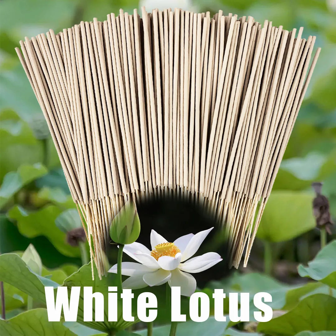 High-Quality Off-White 8.7-Inch White Lotus Incense Sticks