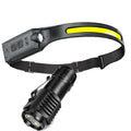 LED Headlamp Rechargeable 3-Modes Lighting Headlight Flashlight