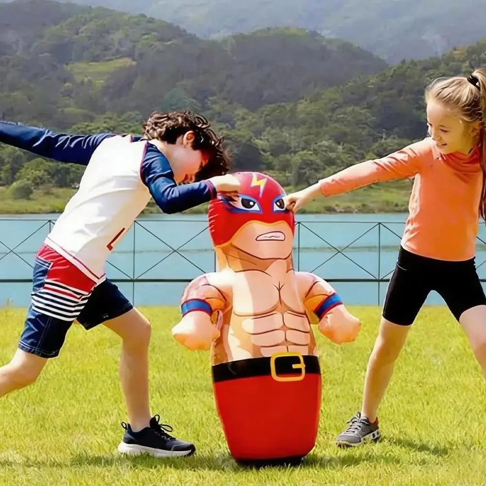 Inflatable Standing Punch Bag Toy Parent Child Toys Tumbler Boxing