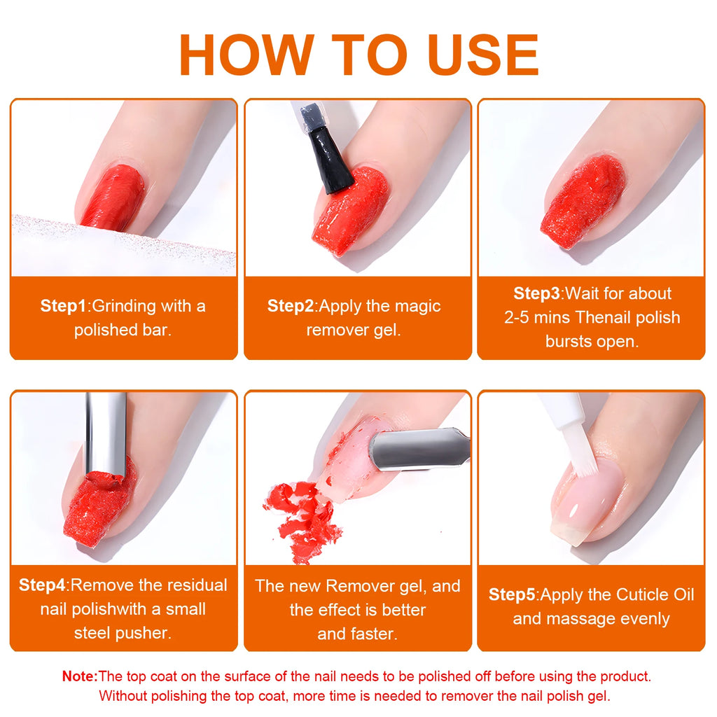 TWOING Nail Gel Polish Remover Quick & Easy Polish Remover
