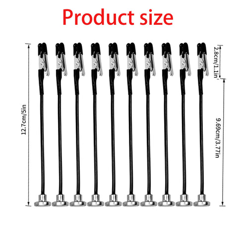 Rafford 12 Pcs Bendable Model Painting Alligator Clip Sticks Rubber
