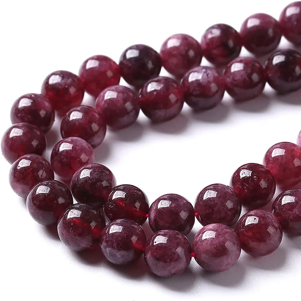 Natural Garnet Round for Jewelry Making, Therapeutic