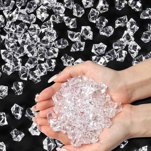 100pcs 11x14mm Crystals Plastic Gems Home Vase Decoration Multi