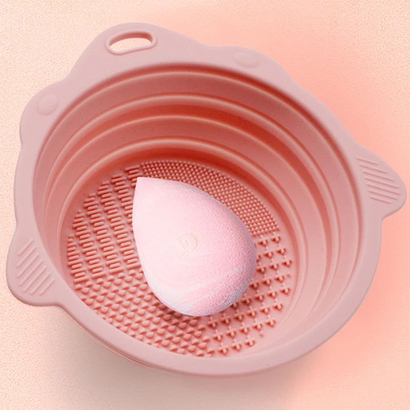 Makeup Brush Cleaner Cleaning Bowl Brush Tool Set Thorough Cleaning