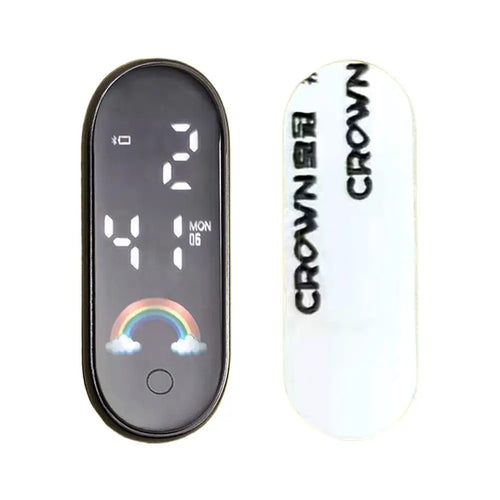 Mini Electric Car Clock LED Movement Touch Waterproof Portable Car