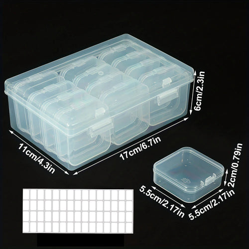 DIY Diamond Painting Embroidery Storage Box, Nail Art Jewelry
