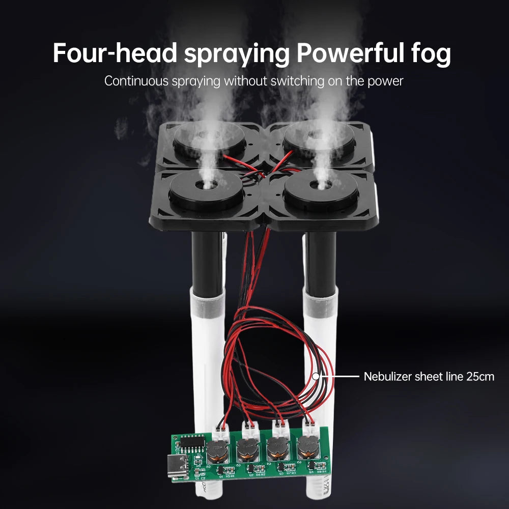 DC5V Unswitched Four Spray Humidifier Module Atomization Control Board