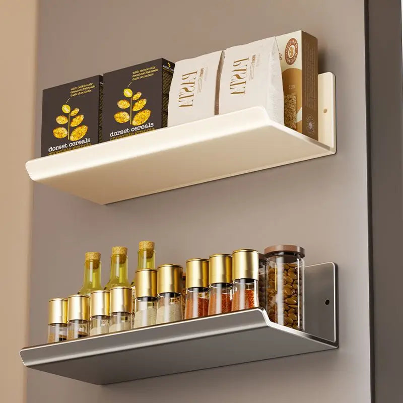 Magnetic Kitchen Refrigerator Storage Rack Without Punching