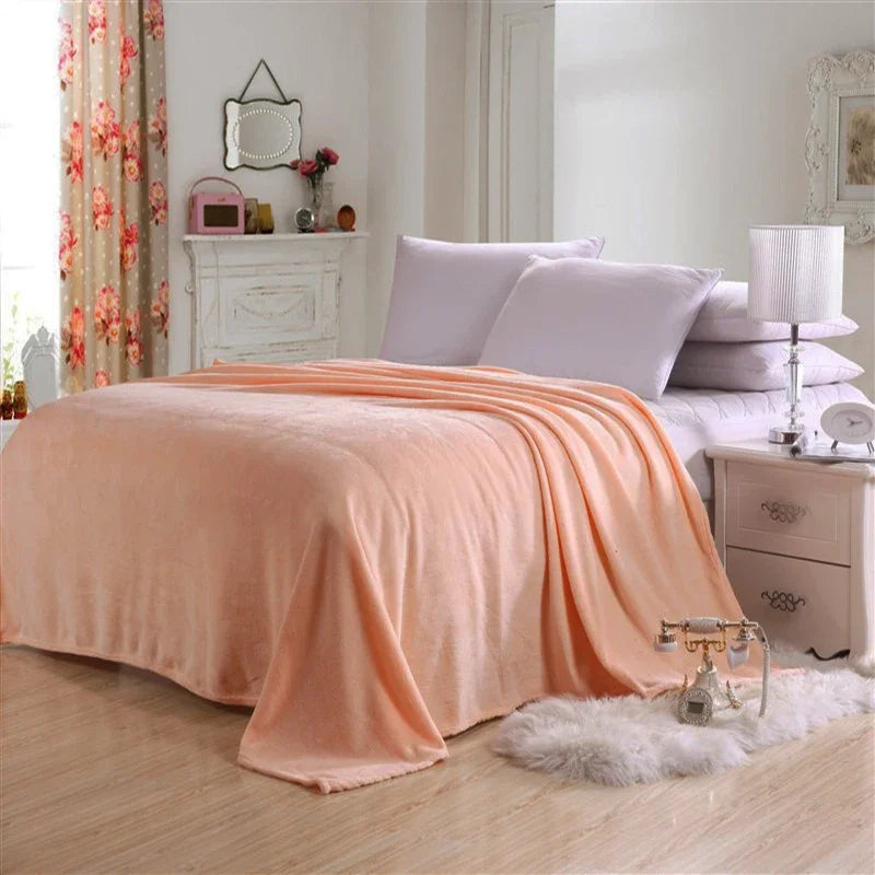 Soft and Warm Coral Velvet Winter Blanket Bed Cover Sofa