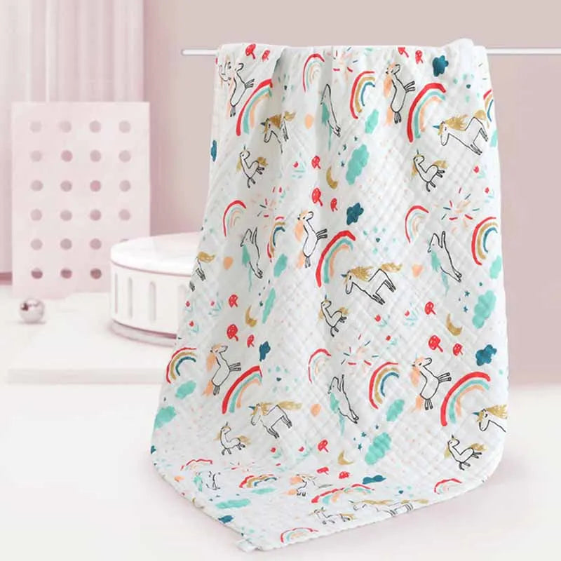 Baby Bath Towel Newborn Bathrobe Cotton Swaddle Blanket for Boy Girl