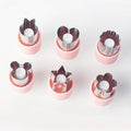 8 Pcs Fruit Vegetable Plunger Cutter Set Stainless Steel Shape Molds