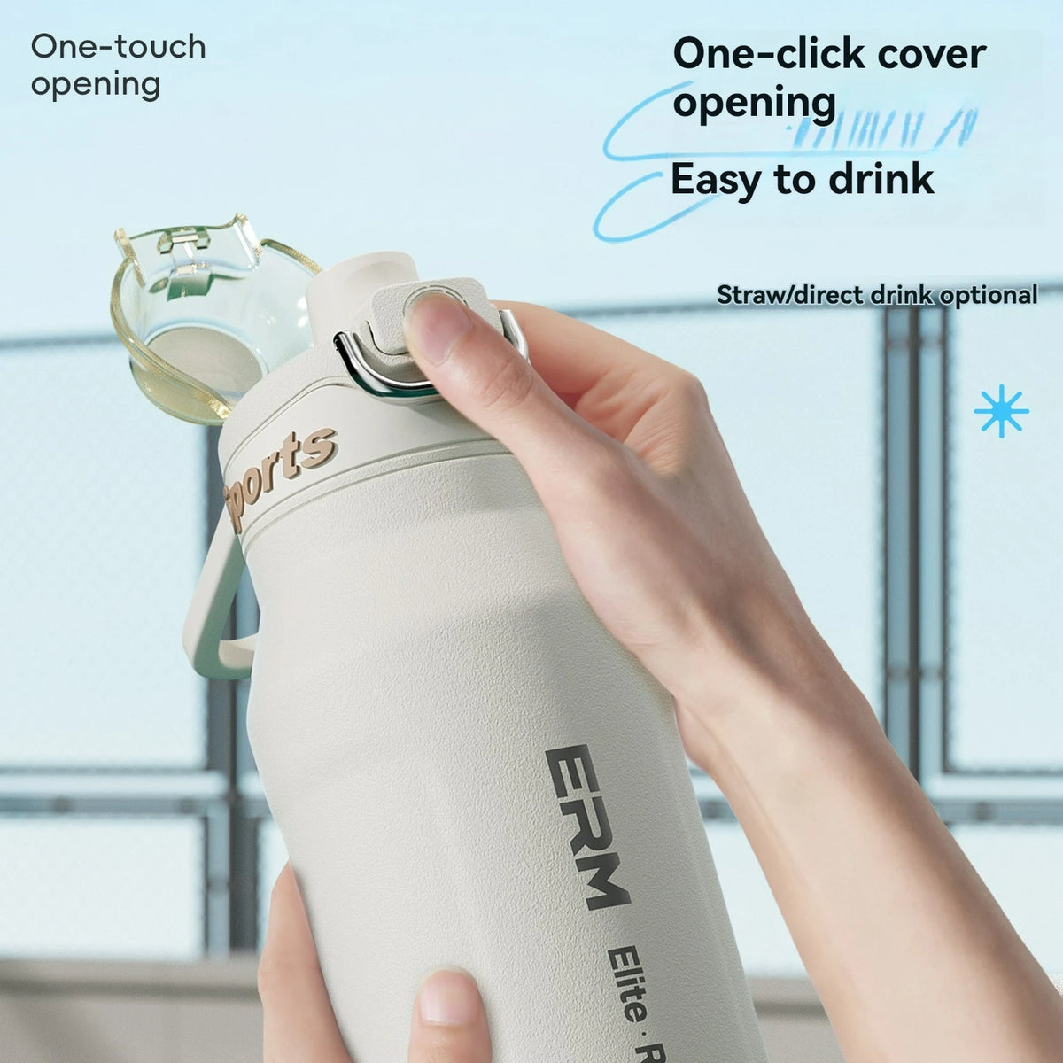1.5L Insulated Water Bottle Stainless Steel Cold Hot Insulated Cup