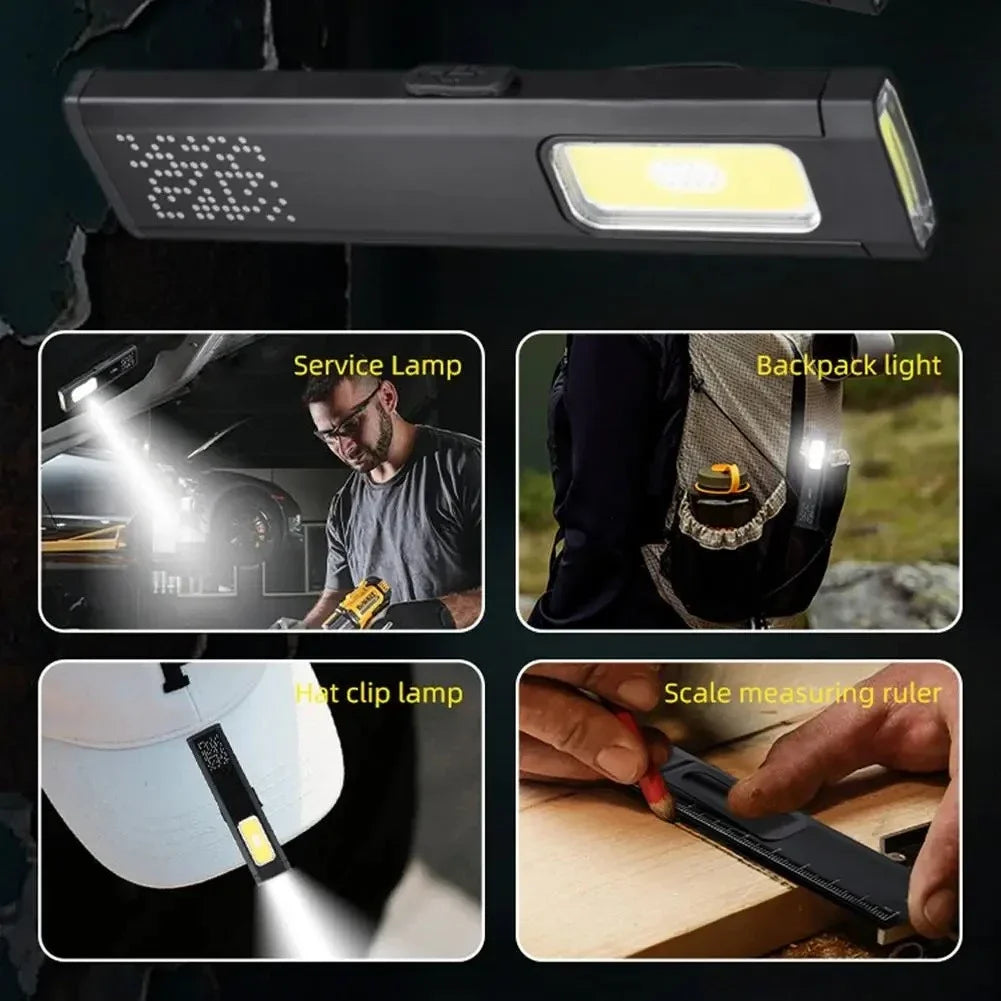 Mini Portable Rechargeable LED Torch Light, Waterproof Outdoor Work