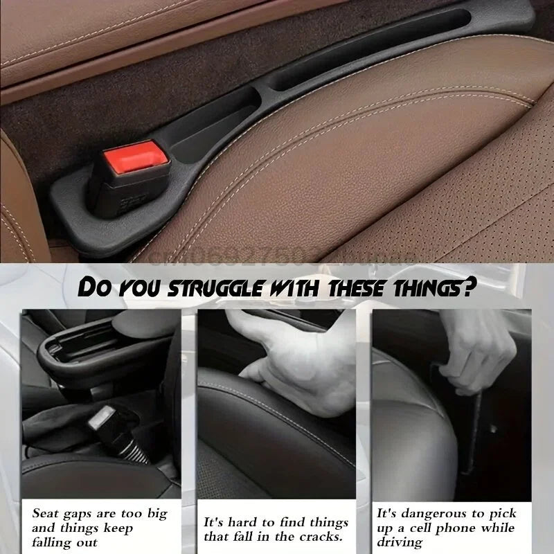 Car Storage Strips Seat Crevice Storage Box Car Seat Gap Filler