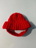 Maltese Dog Beanie Hat, Cozy Soft Knit with Ear Flaps, Cute Playful