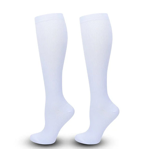 Women's & Men's Compression Socks 15-20 MMHg Knee High Stocking