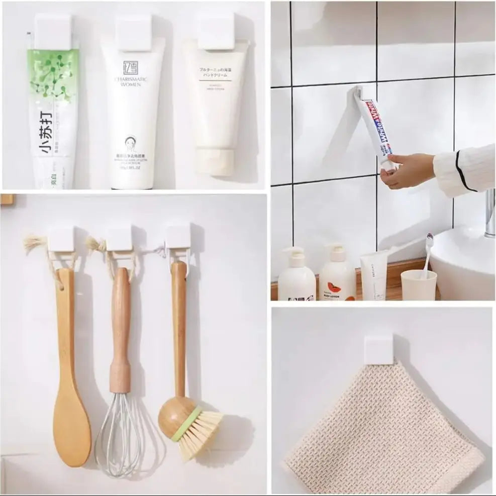 1/2/3/5/10Pcs Punch-free Toothbrush Holder Wall-mounted Toothpaste