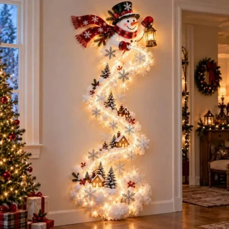 Christmas Magic Trail Wall Light-LED Glowing Christmas Scene Wall