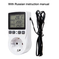 EU FR Plug Socket Thermostat Digital Temperature Controller Socket
