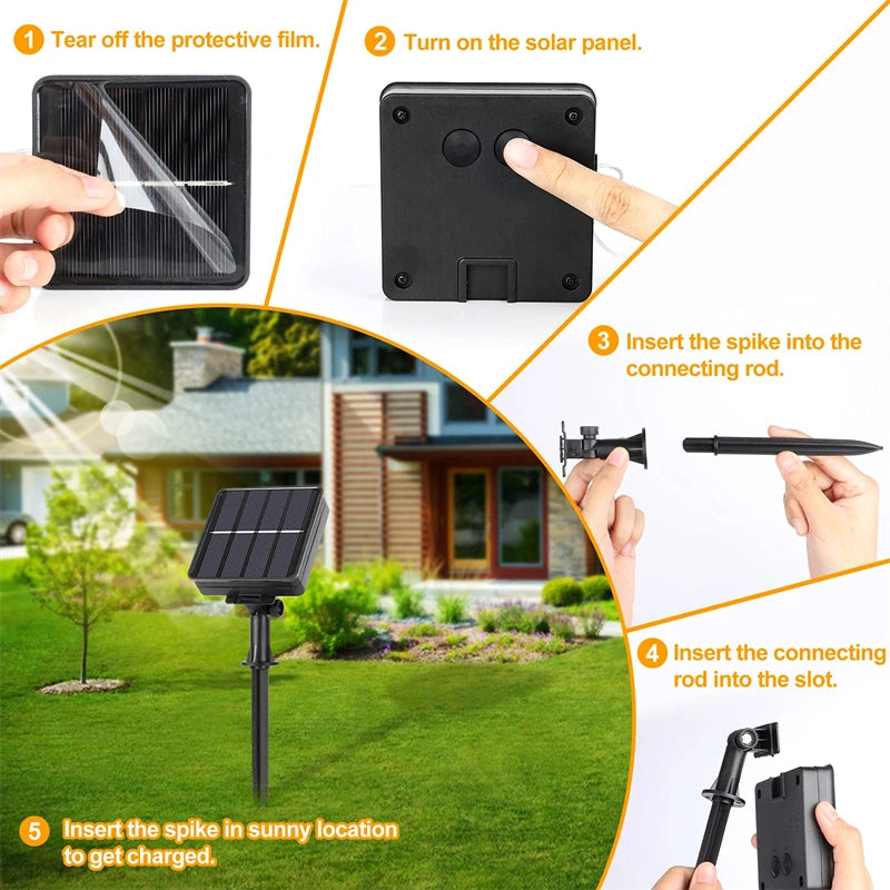 Solar LED Fairy Light Outdoor Festoon LED Waterproof