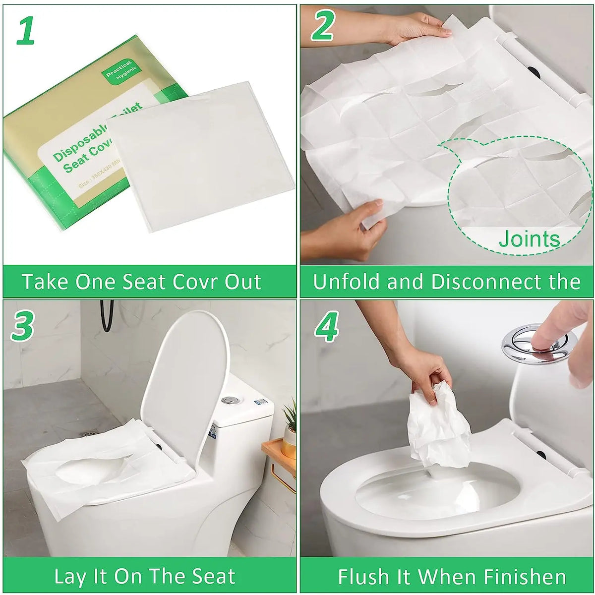 Portable Disposable Toilet Seat Cover Travel Camping Hotel Bathroom