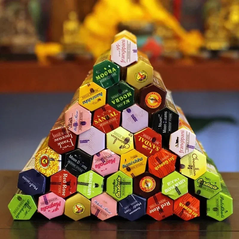 9 Boxes Incense Stick with Incense Plate Authentic Indian Incense