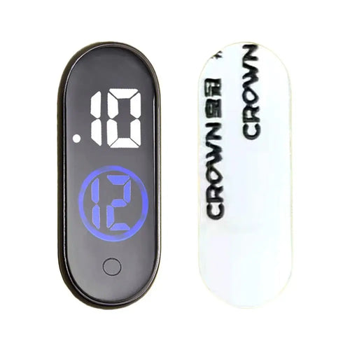 Mini Electric Car Clock LED Movement Touch Waterproof Portable Car