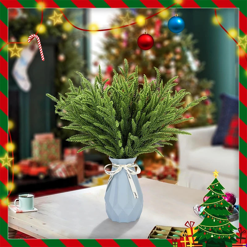 35cm Christmas Artificial Norfolk Pine Branches Faux