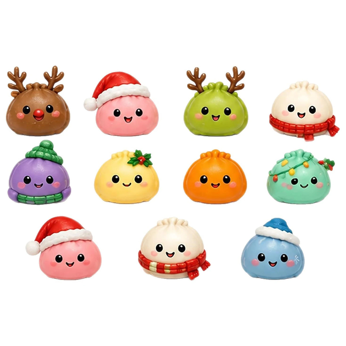 Christmas Squishies Advent Calendar 24 Days Countdown Dumpling