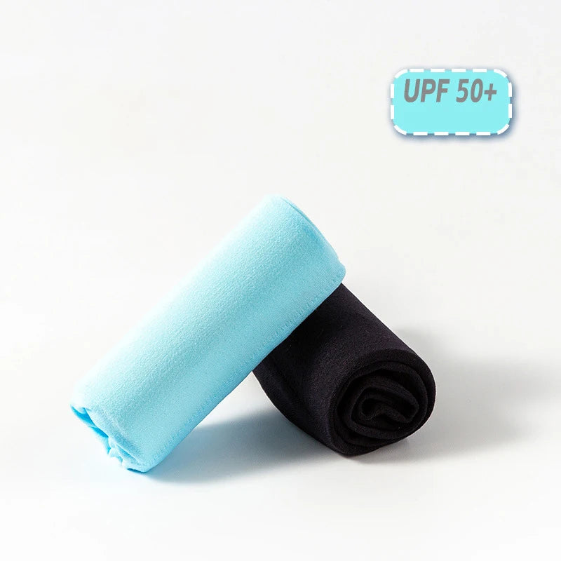 Ice Silk UV Protection Arm Sleeves Men Women Solid Color Cycling Arm