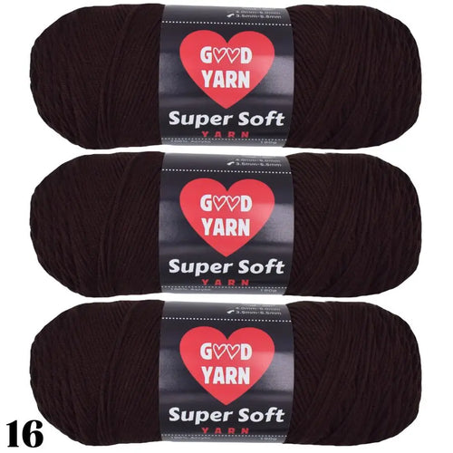190g x 3 Pcs Soft & Cozy Multicolored Acrylic Yarn for Crocheting