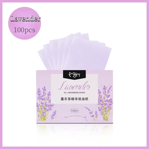 100pcs/set Portable Facial Oil Blotting Paper Matte Face Wipes Oil