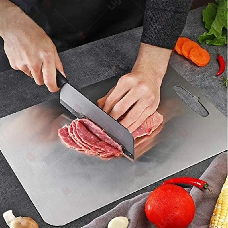 304 Stainless Steel Kitchen Cutting Boards Double Sided Multipurpose