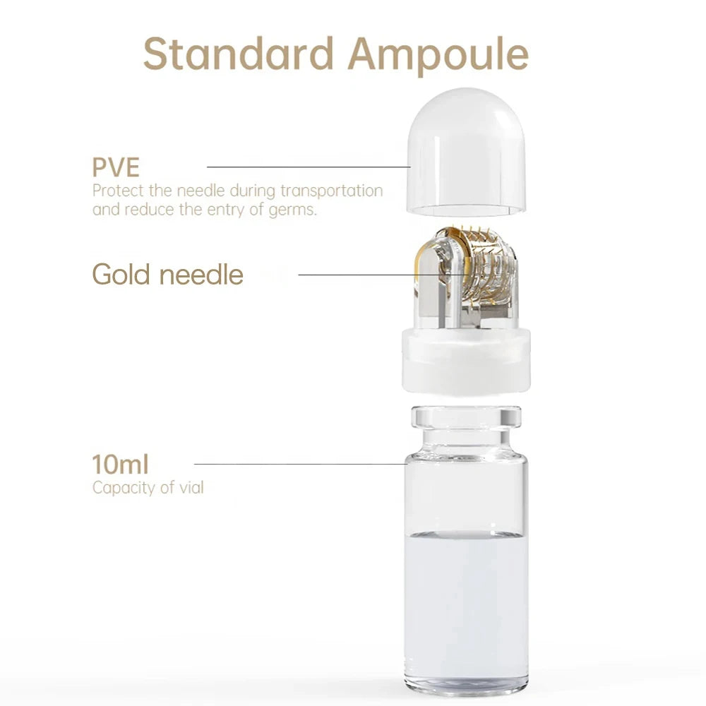 64pin Hydra Derma Roller Microneedle Dermaroller with 10ml Bottle