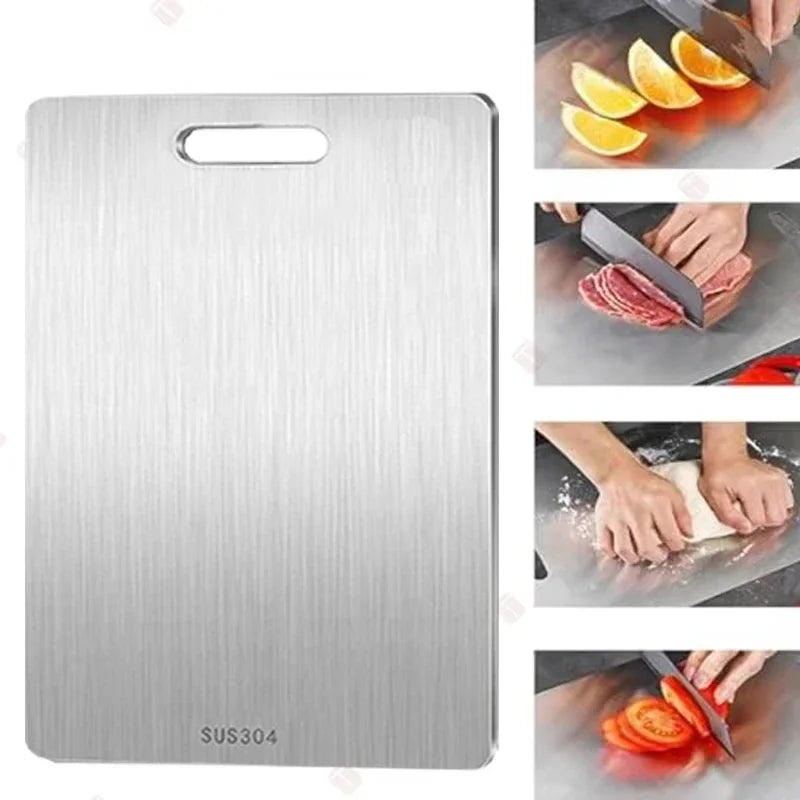 304 Stainless Steel Kitchen Cutting Boards Double Sided Multipurpose