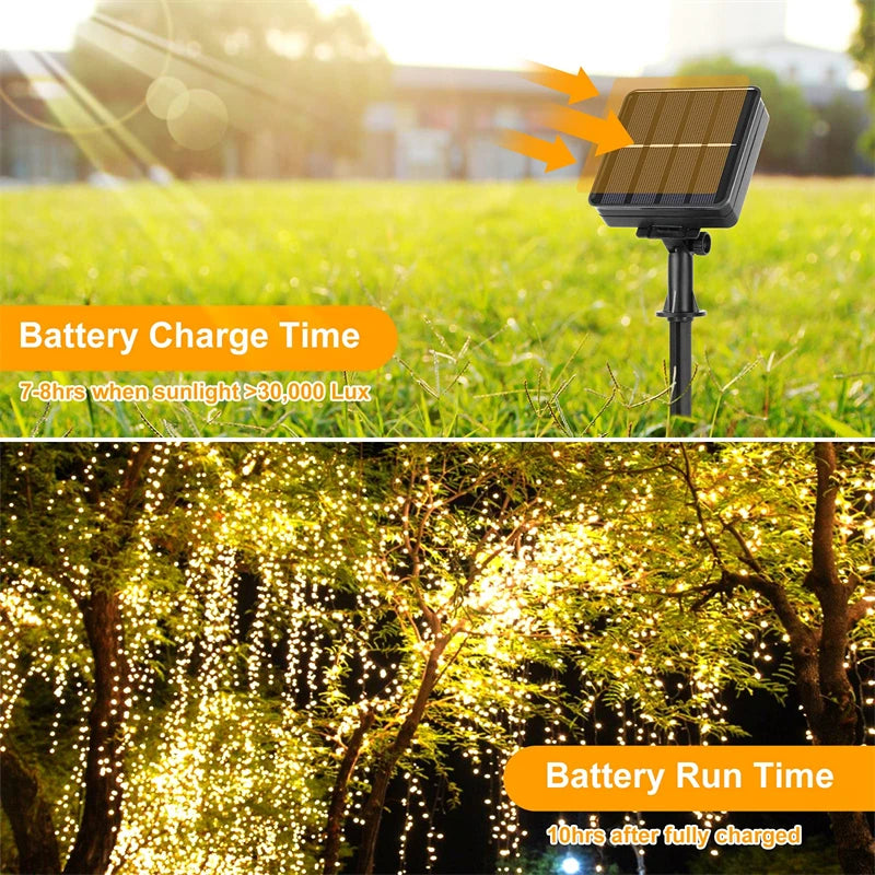Solar LED Fairy Light Outdoor Festoon LED Waterproof