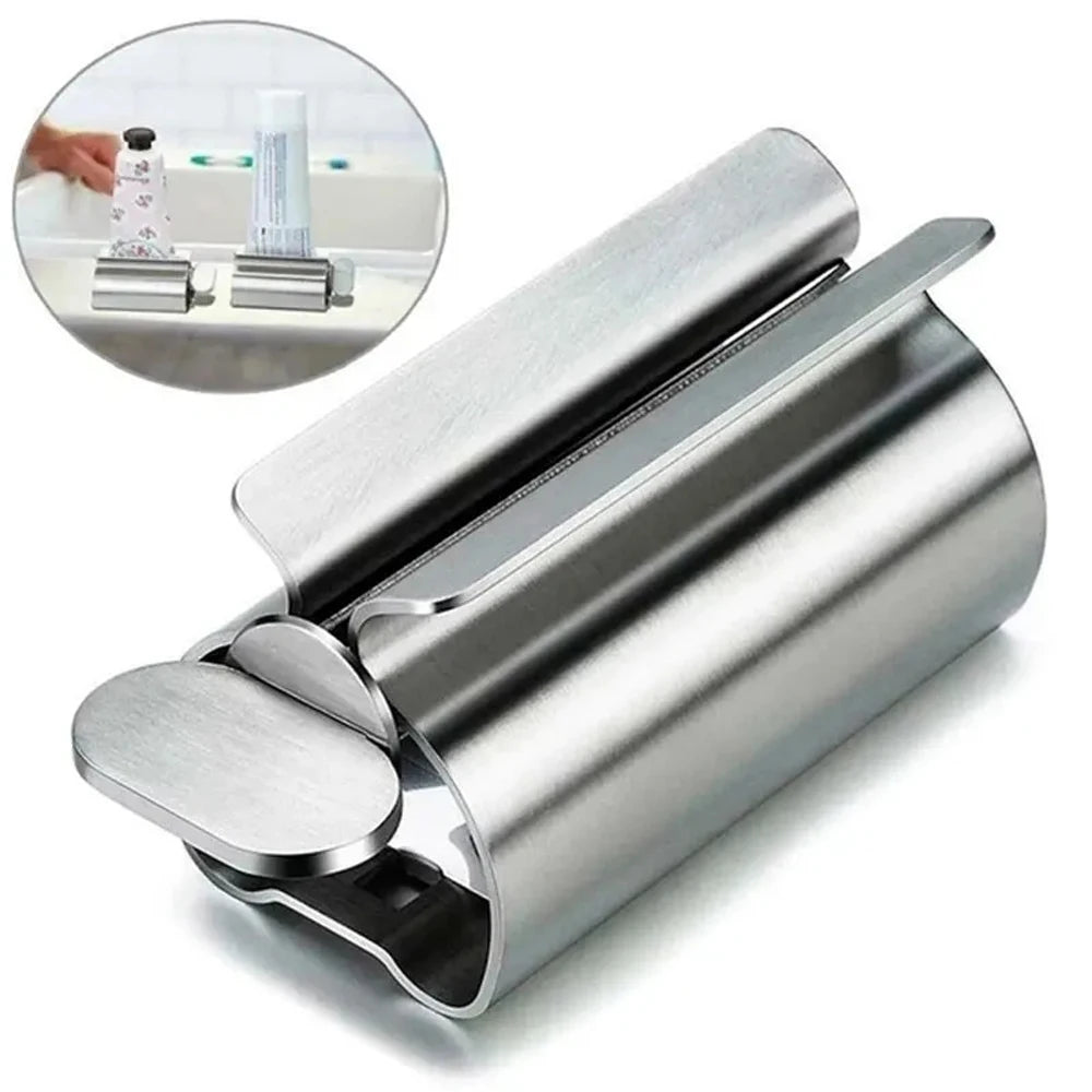 Bathroom Accessories Toothpaste Squeezer Tube Roller Stainless Steel